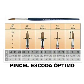 Pincel Optimo 2-Redondo 1210 Escoda