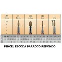 Pincel Barroco 6-Redondo 1410 Escoda