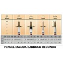 Pincel Barroco 8-Redondo 1410 Escoda