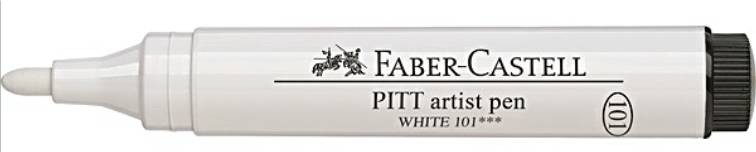 Rotulador Blanco 2.5 Pitt Faber-Castell - papeleriana