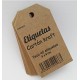 Etiquetas Colgantes 5x9cm 40u. Kraft
