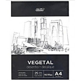 Papel Vegetal A4-90/95gr Pack 25hojas