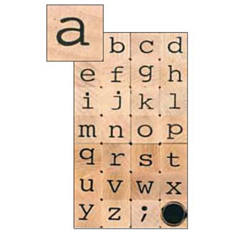 Sellos Goma Alfabeto Minusculas 2x2cm