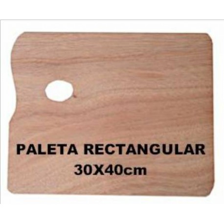 Paleta Madera Rectangular 30x40cm
