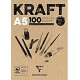 Bloc Papel Kraft 100h A5 Clairefontaine