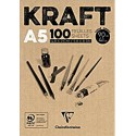 Bloc Papel Kraft 100h A5 Clairefontaine
