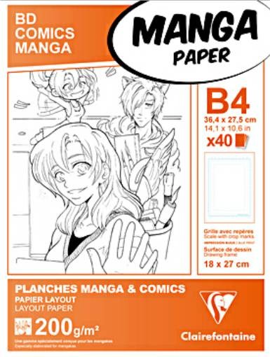 Manga Paper B4 Liso 40 hojas - papeleriana