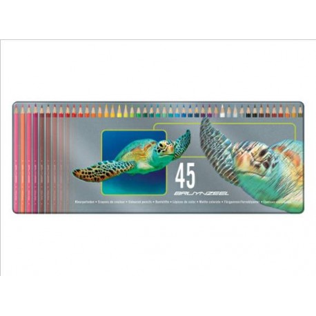 Caja Metálica 45 Lápices Color Bruynzeel