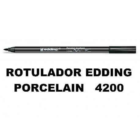 ROTULADOR ROJO EDDING 4200-6-S-002 CERAMICA PERMANENTE PROFESIONAL PUNTA  PINCEL