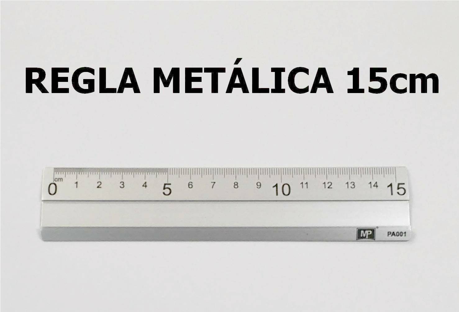 Regla Metálica 15cm - papeleriana