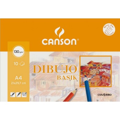 Pack 10 Basik A4-130g CANSON