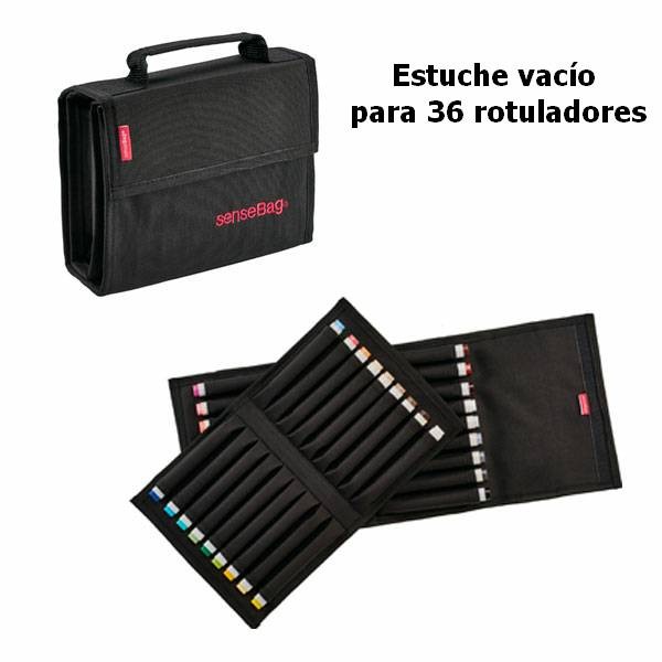 🎨 🖌 SENSEBAG ESTUCHE TELA VACIO PARA 24 ROTULADORES