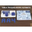 Tabla troqueladora Alfabeto