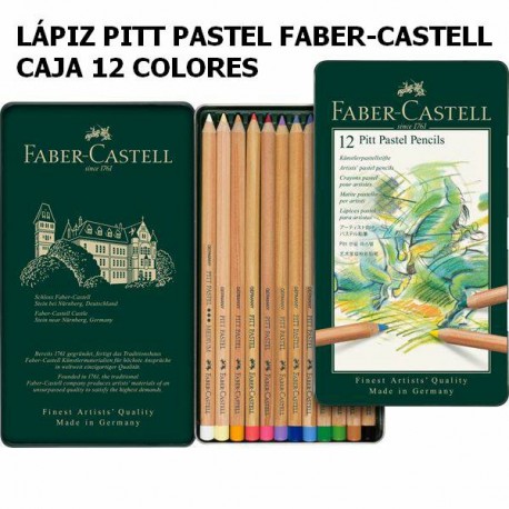 Lapiz Pastel 12u Pitt Faber-Castell