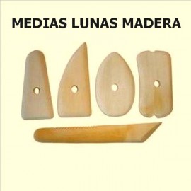 Medias Lunas Madera Set5