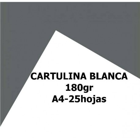 Cartulinas A4 Blanca 180gr 50 hojas