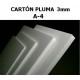 Carton Pluma 3mm A-4