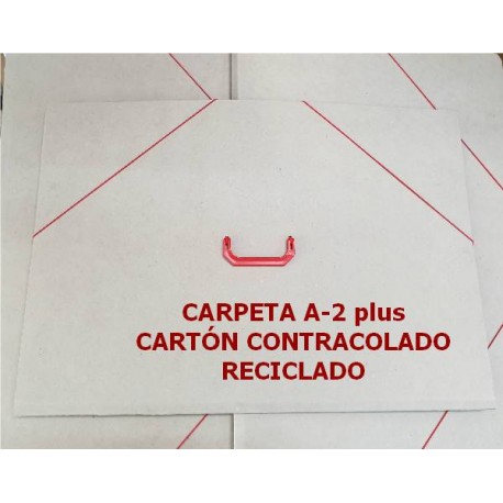 Carpeta A2 Plus Cartón Reciclado Asa