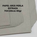 Papel Estraza Gris Perla 80gr 100x70cm