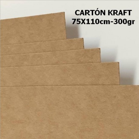 Carton Kraft 300gr 75x110cm