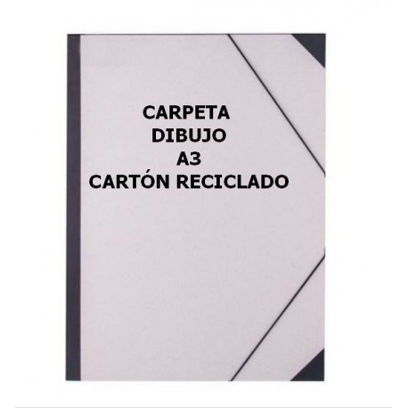Carpeta Dibujo A3 Cartón/Gomas