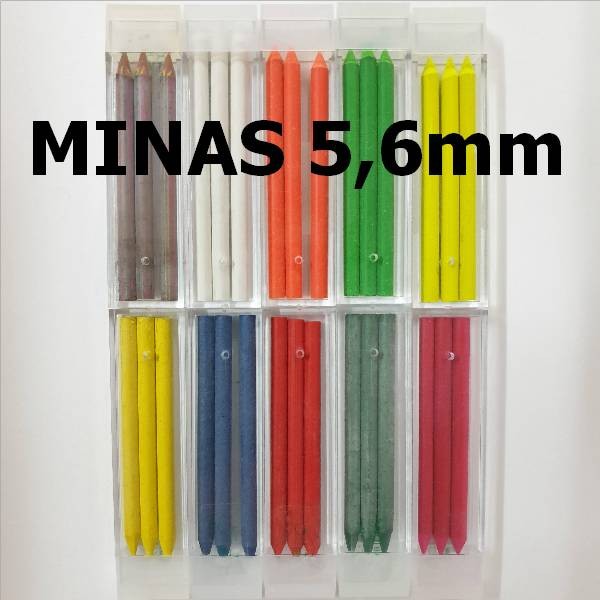 2 mm de color lápiz mina 6 colores 2.0 mm mina recambios para lápiz mecánico amarillo 