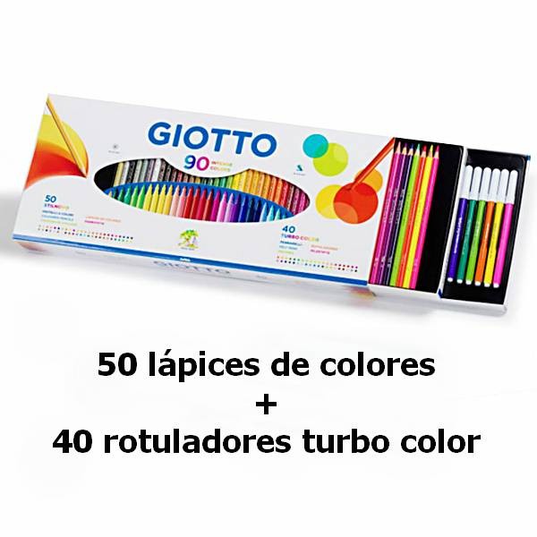 abeja Sudor Restricción Estuche 90 colores Giotto - papeleriana