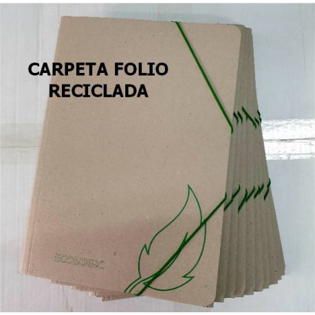 Carpeta Reciclada Folio Solapas