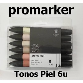 Rotulador ProMarker Pack 6 Tonos Piel 1