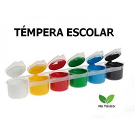 Pack 6 colores témpera 15ml
