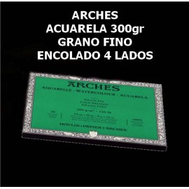 Bloc Arches 31x41cm 300gr G/Fino