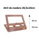 Atril de Mesa Madera