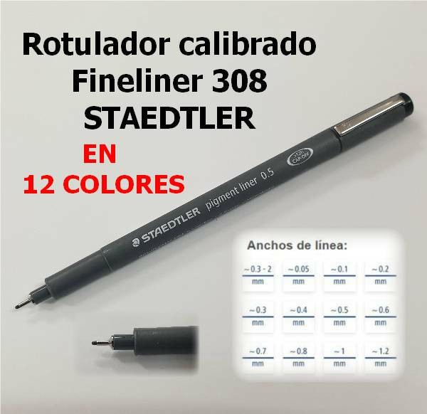 Rotuladores calibrados Pigment Liner 308