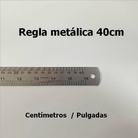 Regla Metálica Plana 40cm