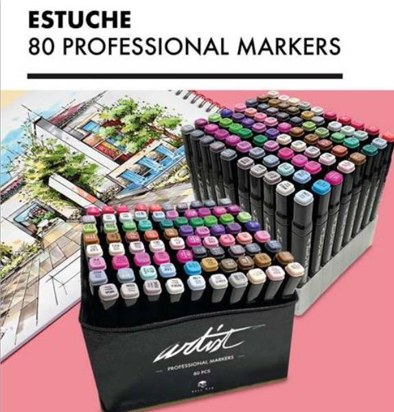 Rotuladores ALEX BOG Professional Artist Markers, Estuche x160 Colores