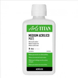 Medium Acrilico Mate 250ml Titan
