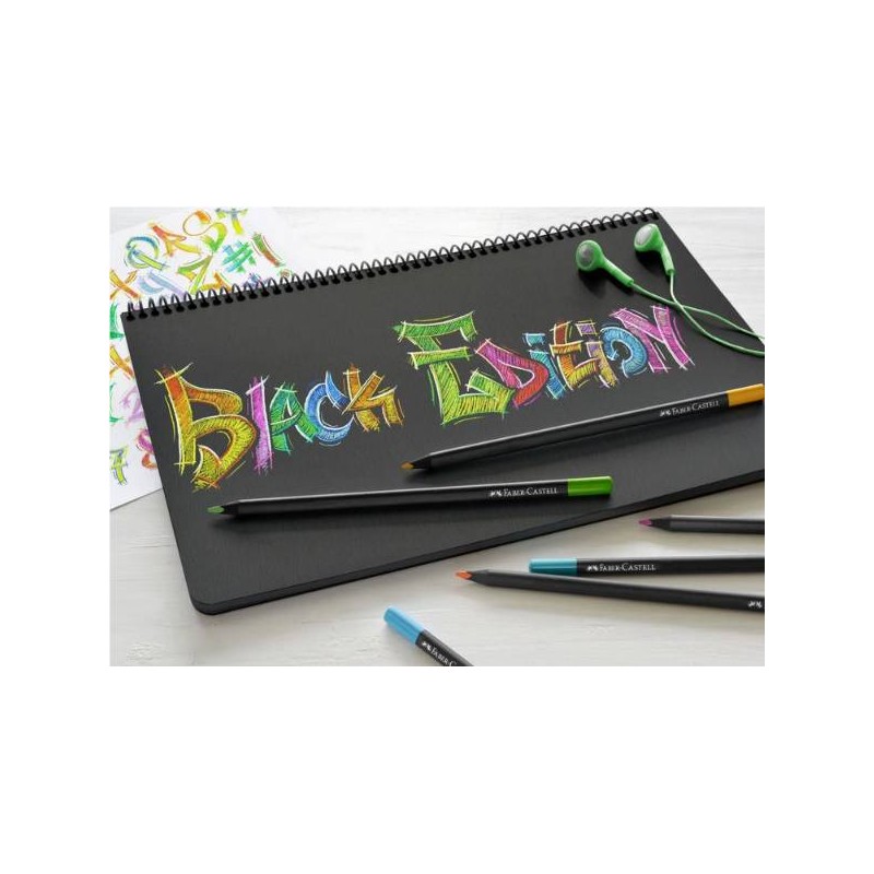 Lápices de color 100 colores Black Edition- Faber Castell- Lloc d'Art