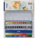 Acuarela Milan 24 colores caja metálica