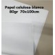 Papel Celulosa Blanco 80gr 70x100cm