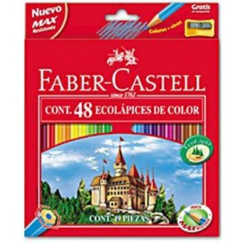 Lapices 48 Colores Caja Roja Faber